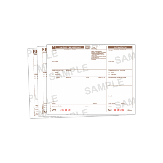 1003 AVC vrachtbrief 3-voud